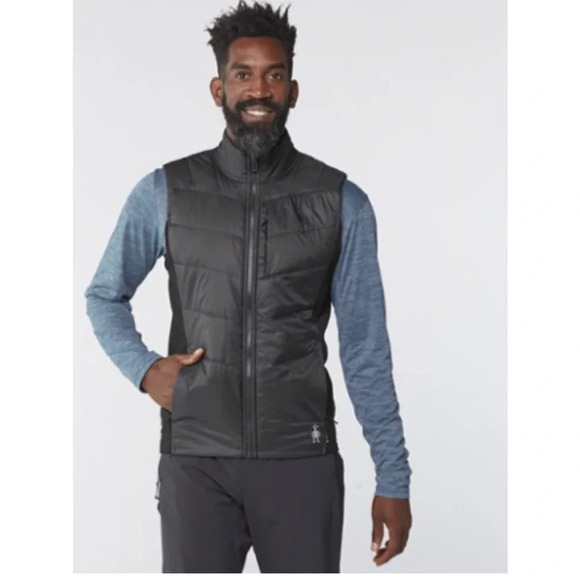 Smartwool Men’s Size S Small Smartloft Vest Black Merino Wool Running NWT - Picture 9 of 15